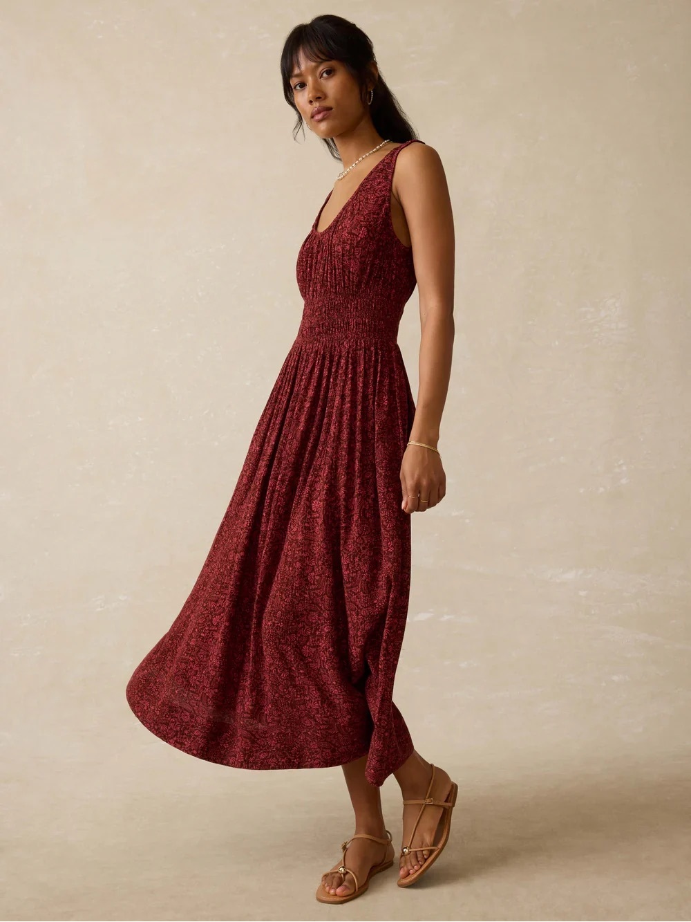 Faherty Sunseeker Belmont Floral Maxi Dress NWT Medium